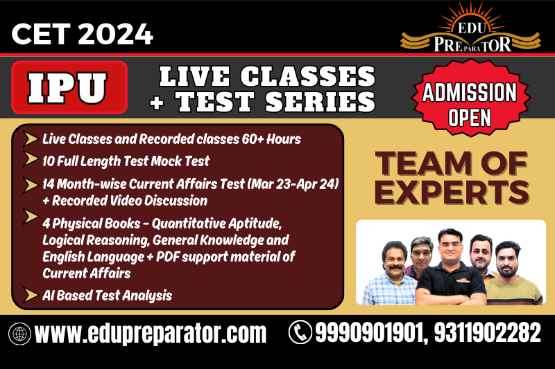 IPU CET 2024 Live Classes + Test Series