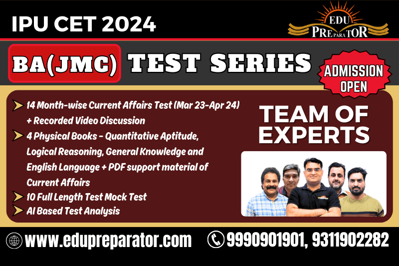 IPU CET 2024 BA(JMC) Test Series