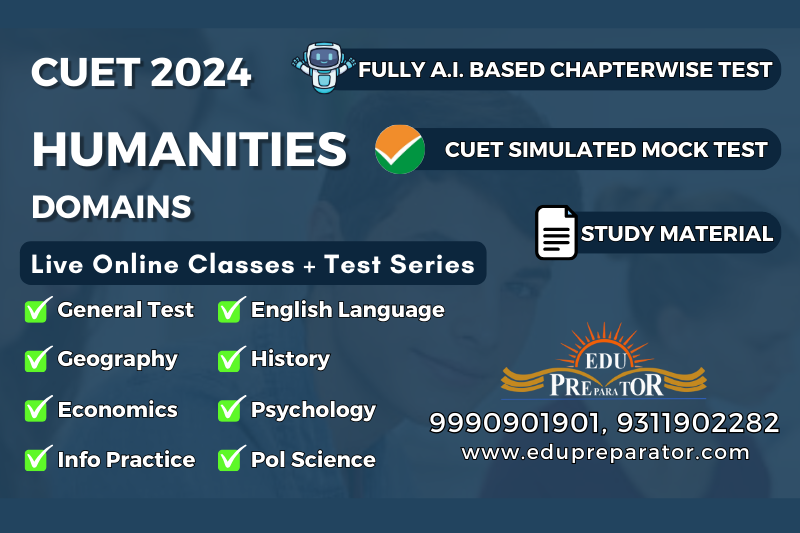 CUET 2024- Humanities Live Classes + Test series