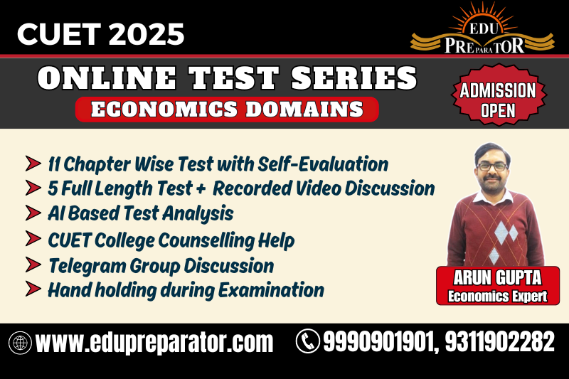 CUET 2025- Economics Domains Test Series