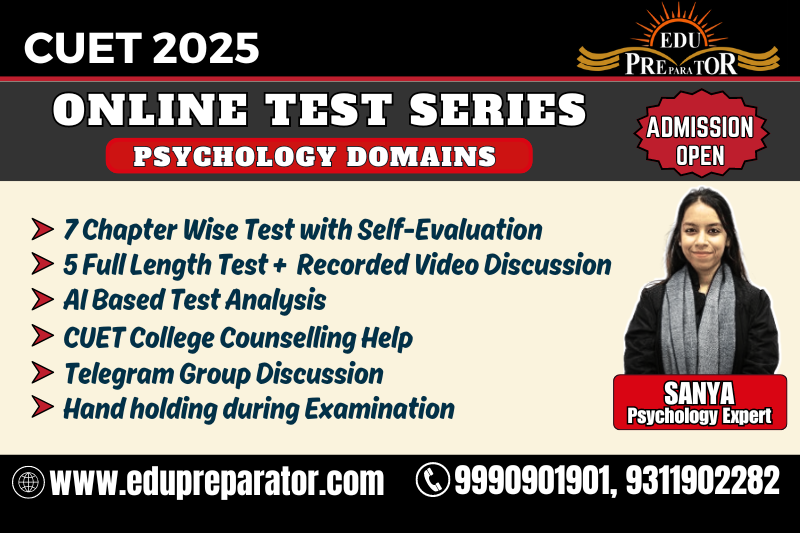 CUET 2025 -Psychology Domains Test Series