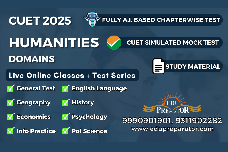 CUET 2025- Humanities Live Classes + Test series