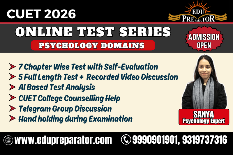 CUET 2026 - Psychology Domains Test Series