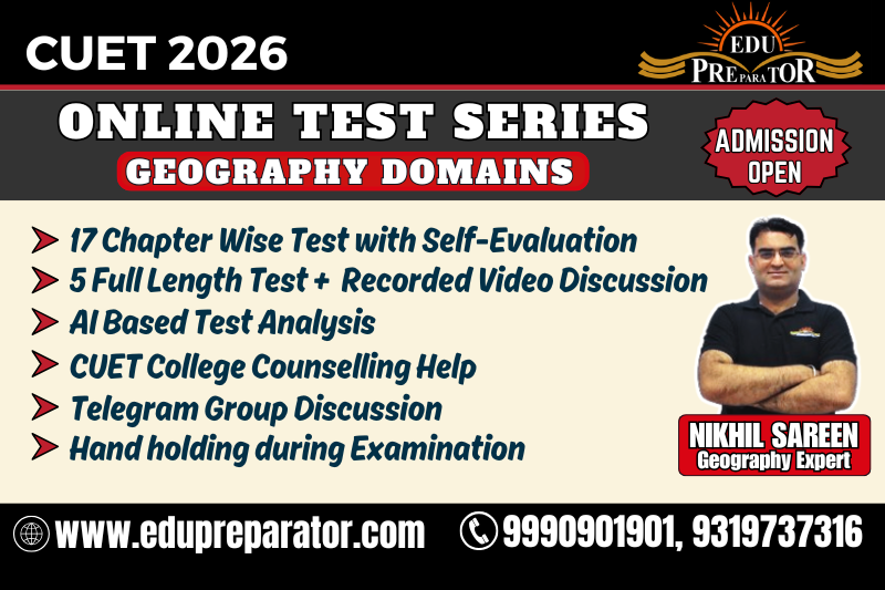 CUET 2026- Geography Domains Test Series