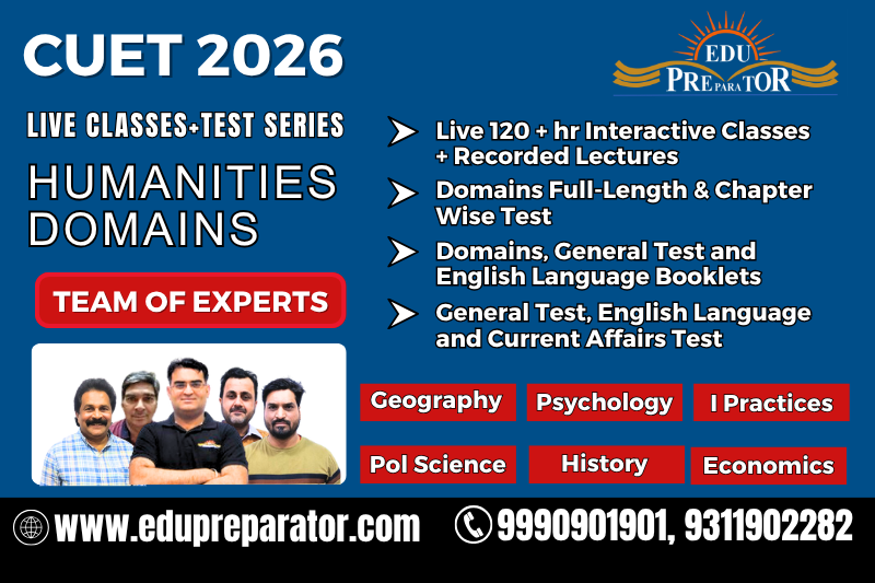 CUET 2026- Humanities Live Classes + Test series