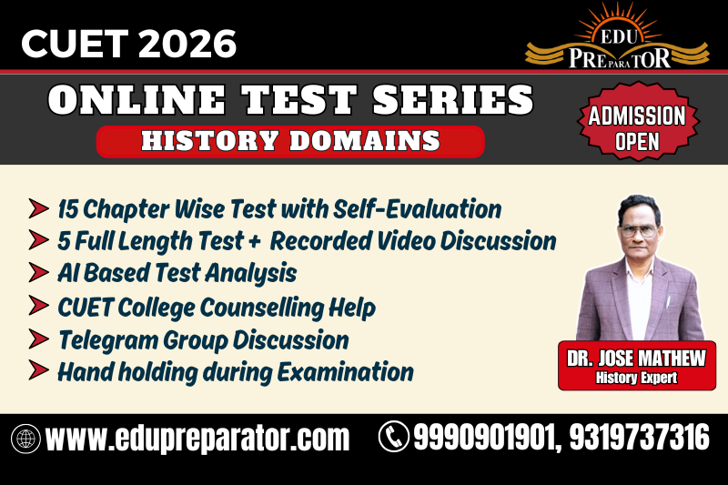 CUET 2026 - History Domains Test Series