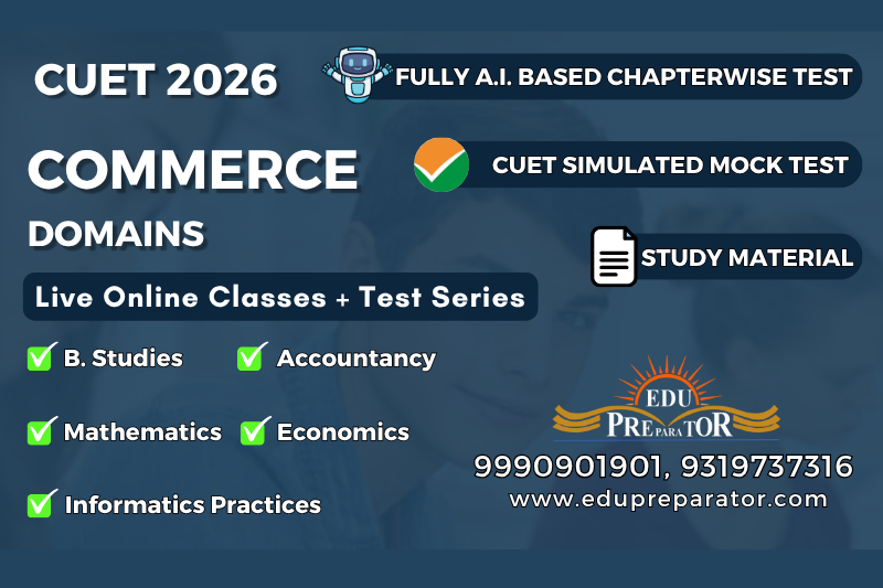 CUET 2026 - Commerce Live Classes + Test Series