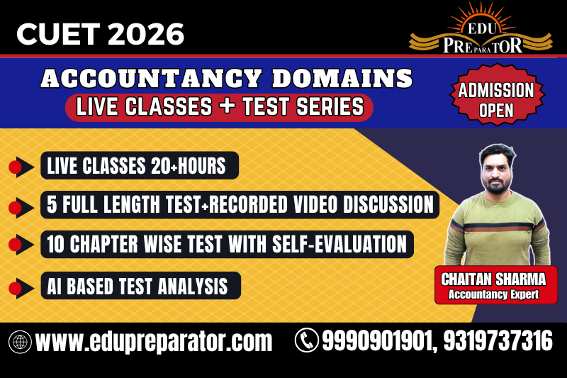 CUET 2026 - Accounts Domains Live Classes + Test Series