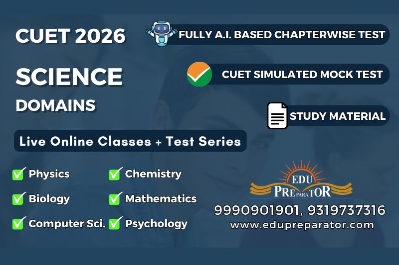CUET 2026 - Science Domains Live Classes + Test Series