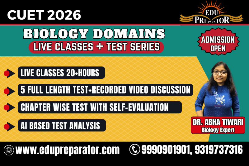 CUET 2026 - Biology Domains Live Classes + Test Series