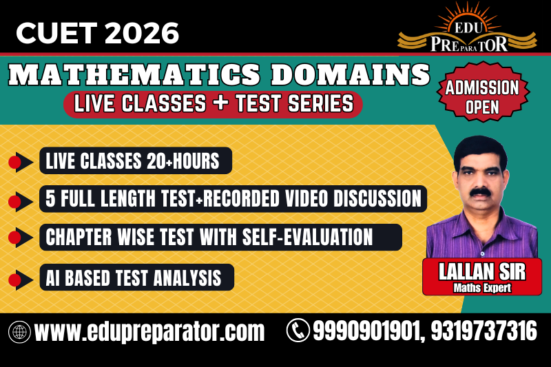 CUET 2026 - Mathematics  Domains Live Classes + Test Series
