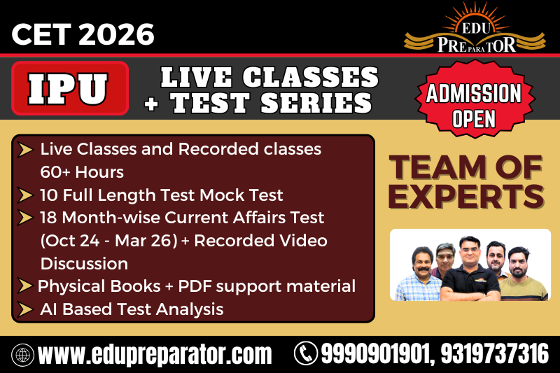 IPU CET 2026 Live Classes + Test Series