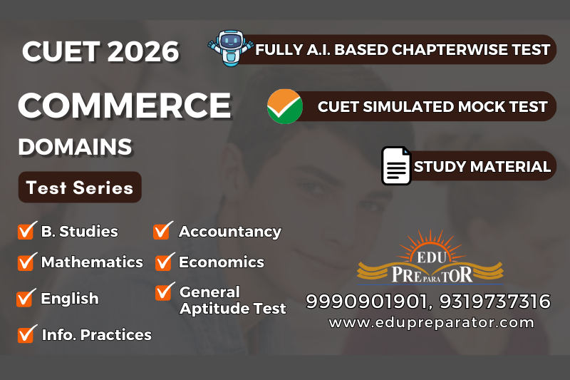 CUET 2026 - Commerce Test Series  + English + General Aptitude Test