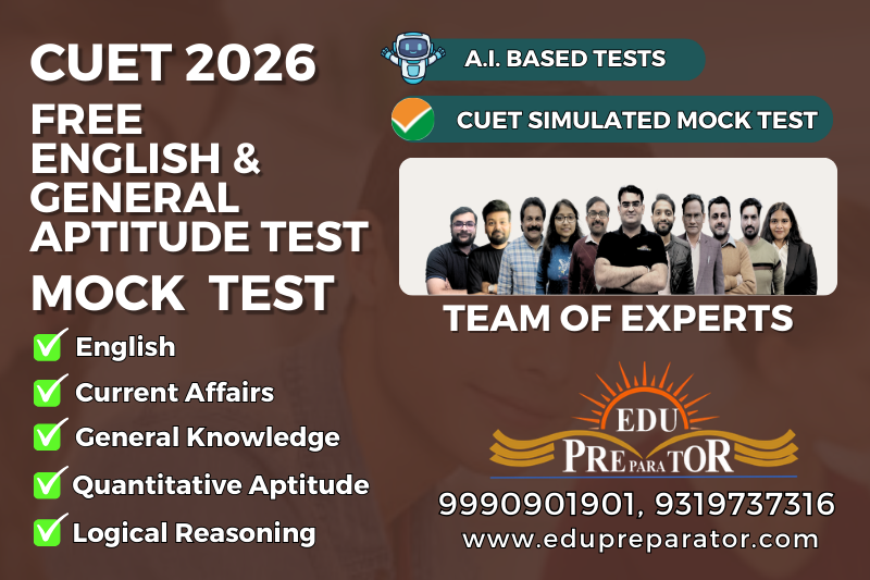 Free General Aptitude Test & English Language - CUET 2026 Mock Test