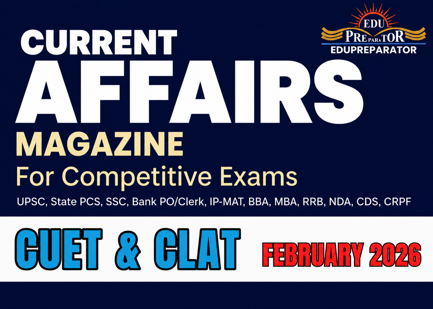 Current Affairs February 2026 Topic - Rank, report and Awards