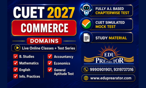 CUET 2026 - Commerce Live Classes + Test Series + English + General Aptitude Test