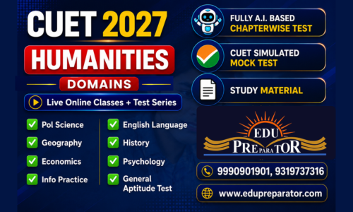 CUET 2026- Humanities Live Classes + Test series  English + General Aptitude Test
