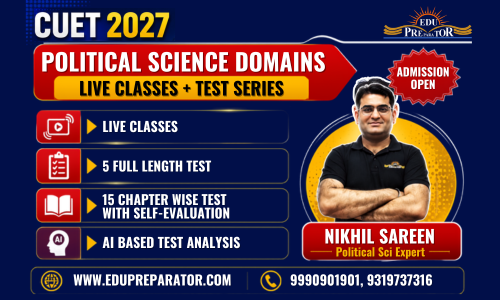 CUET 2026 - Political Science Domains Live Classes + Test Series