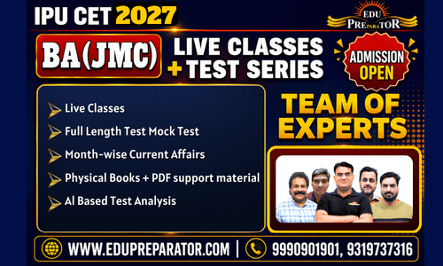 IPU CET 2027 BA(JMC) Live Classes + Test Series