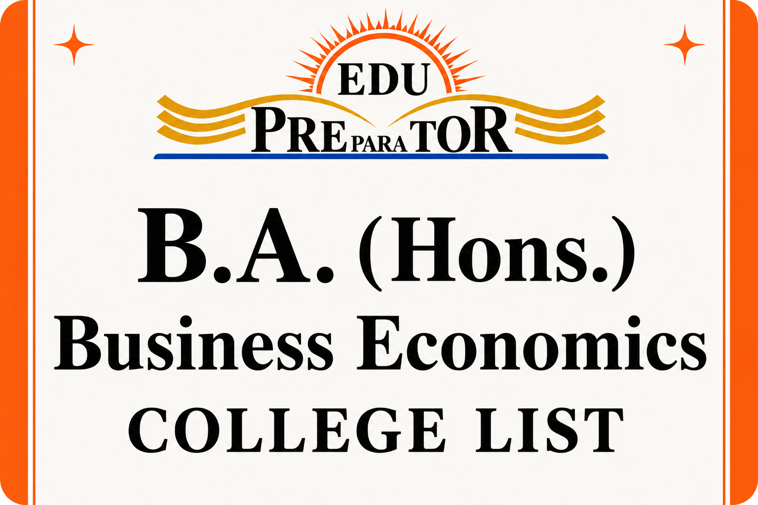 B.A. (Hons.) Business Economics