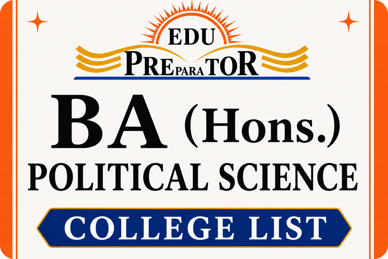 BA (HONS) POLITICAL SCIENCE COLLEGE LIST