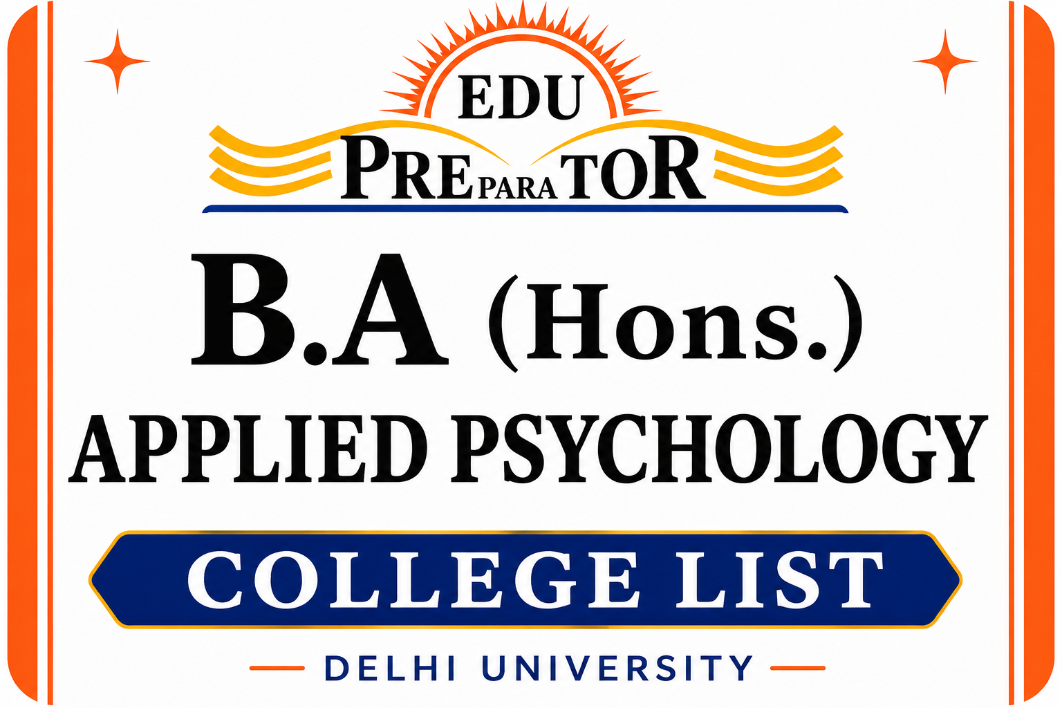 B.A (HONS) APPLIED PSYCHOLOGY COLLEGE LIST