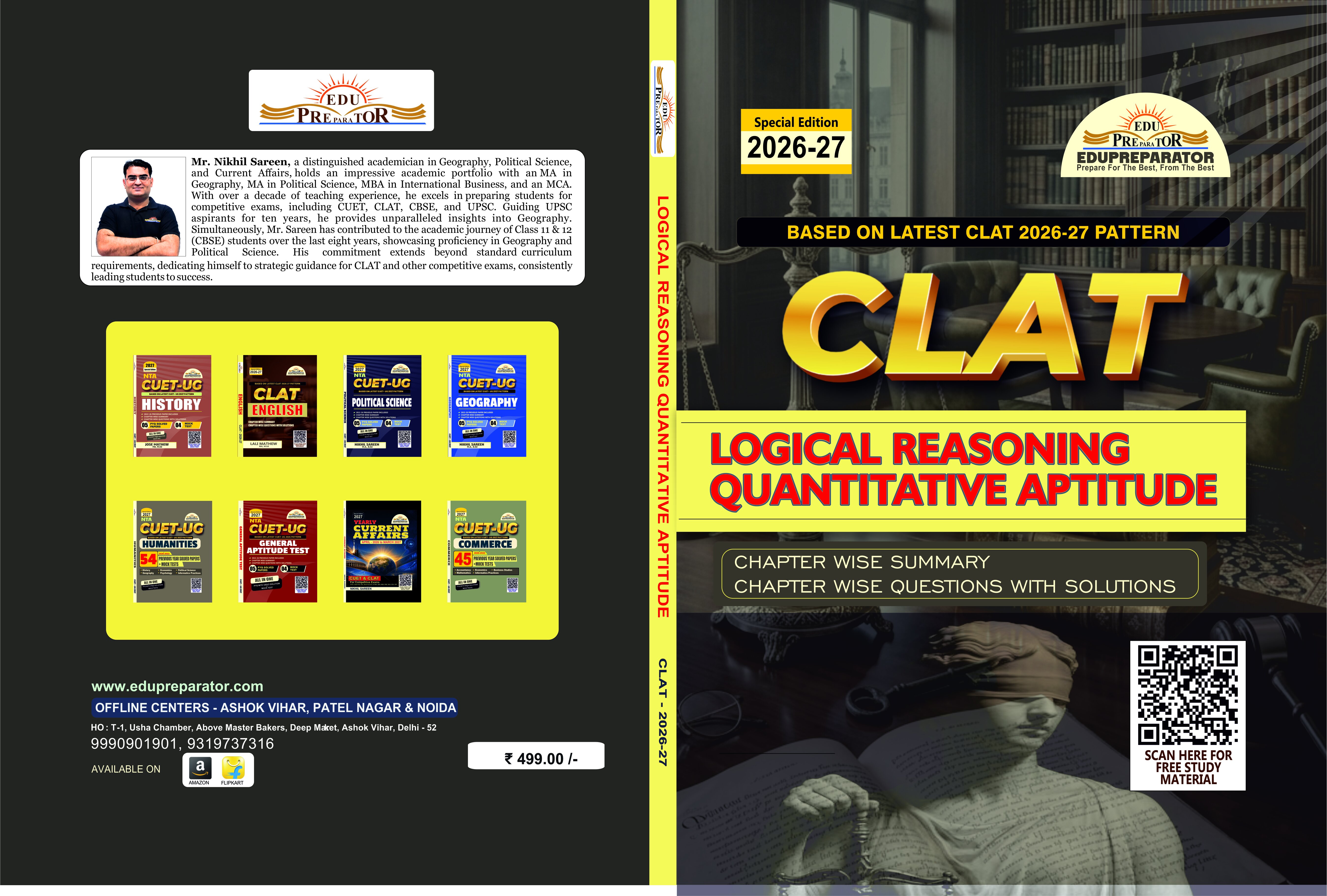 EDUPREPARATOR CLAT Logical Reasoning and Quantitative Aptitude.